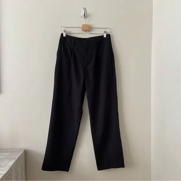 CLUB Monaco-Wide Leg Black High Rise Pants - Picture 10 of 10